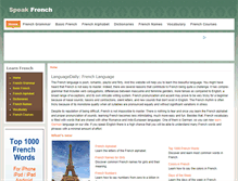 Tablet Screenshot of french.languagedaily.com