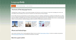 Desktop Screenshot of languagedaily.com