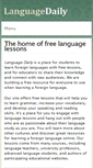 Mobile Screenshot of languagedaily.com